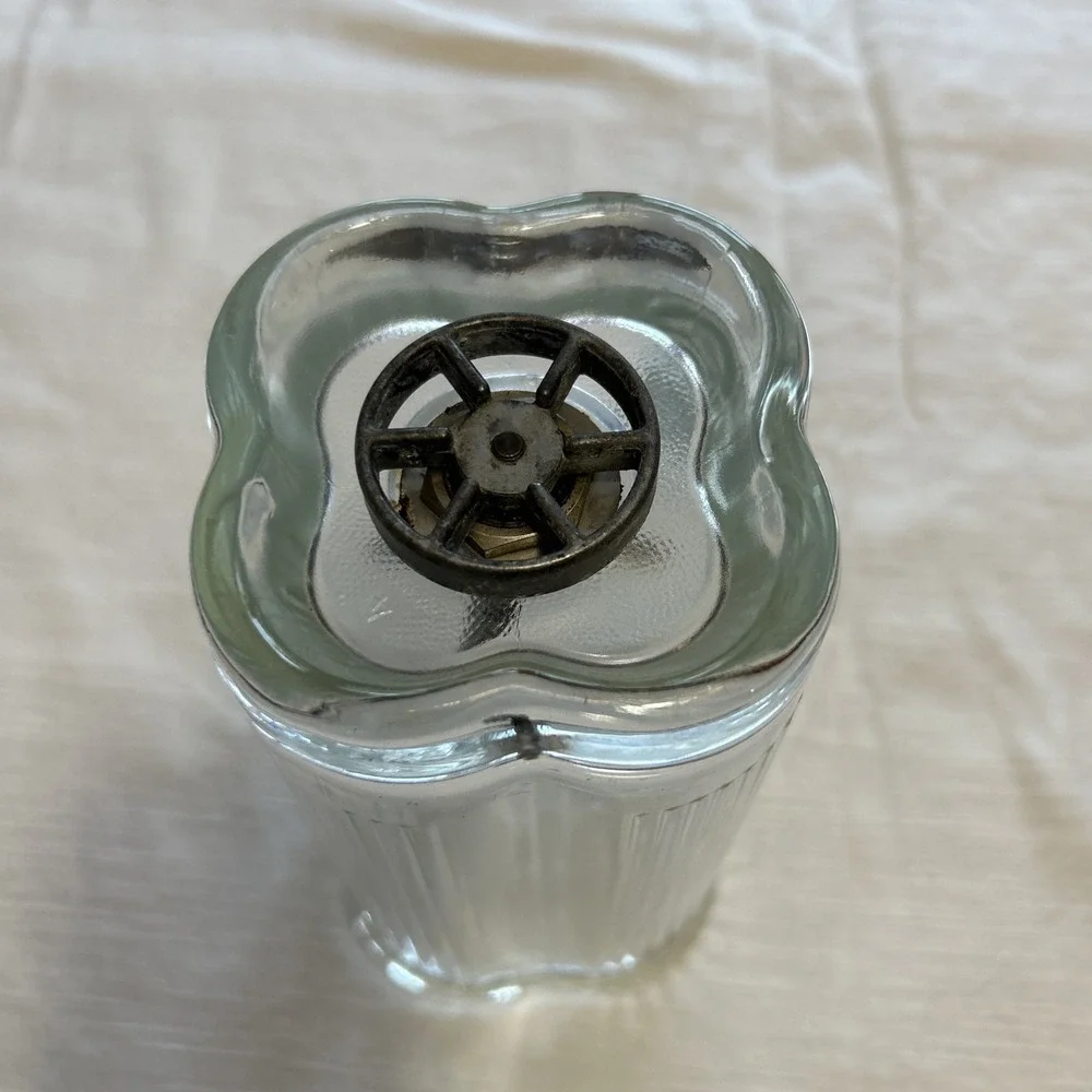 Vtg Waring Blender Glass Ribbed 4-Leaf Clover Jar Pitcher  40oz / 5 Cups Blade